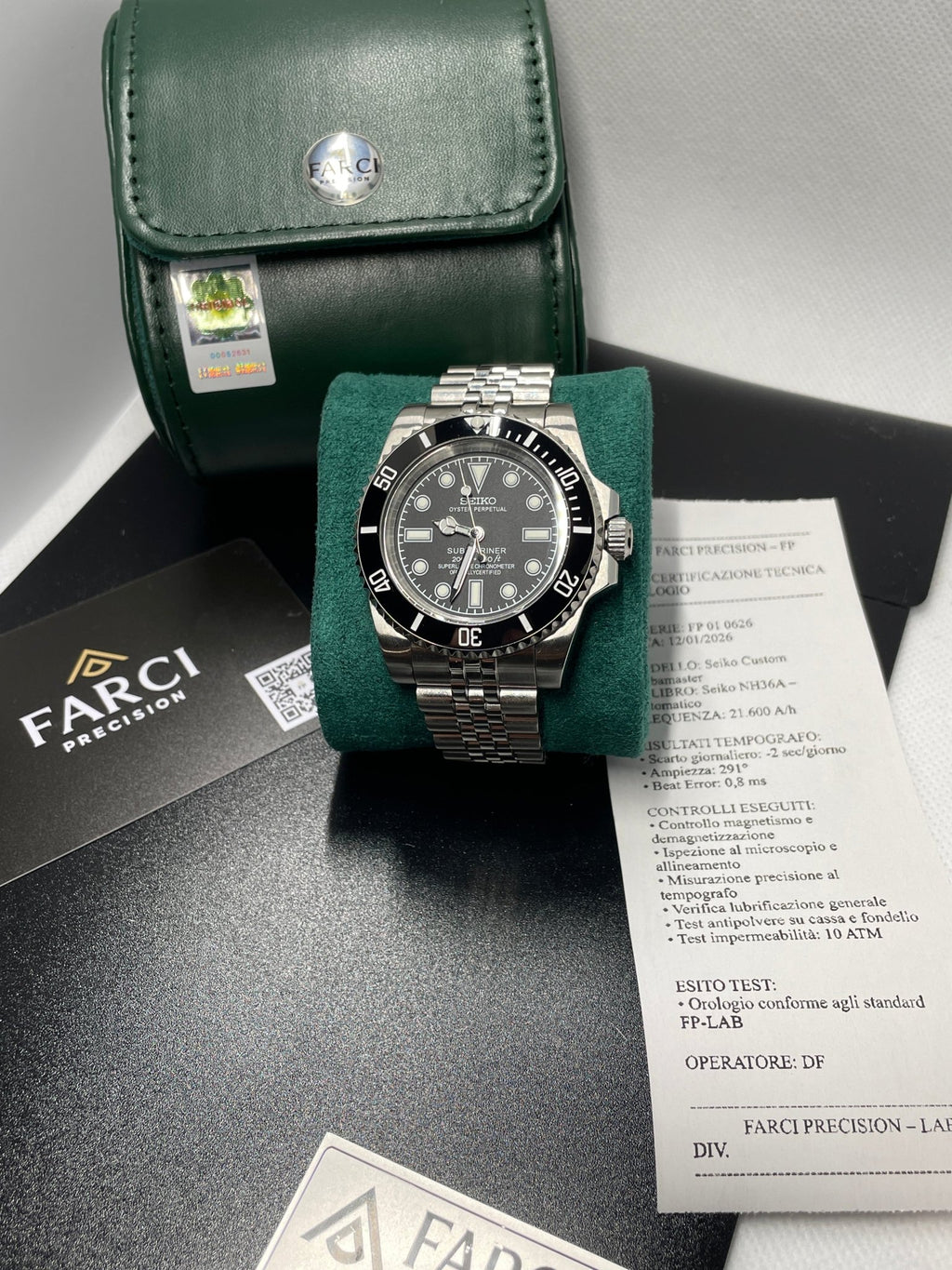 Automatico Diver Custom - 40mm - Movimento NH38A Seiko Japan - FARCI PRECISION - Orologeria Italiana