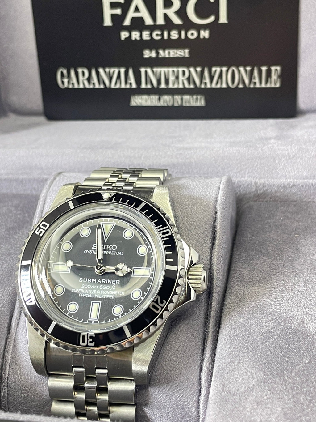 Automatico Diver Custom Vintage - 39mm - Cal. NH38A Seiko Japan - FARCI PRECISION - Orologeria Italiana