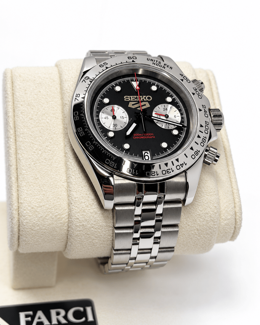 Cronografo 40mm Seiko VK64 MECHAQUARTZ - Zaffiro - FARCI PRECISION - Orologeria Italiana