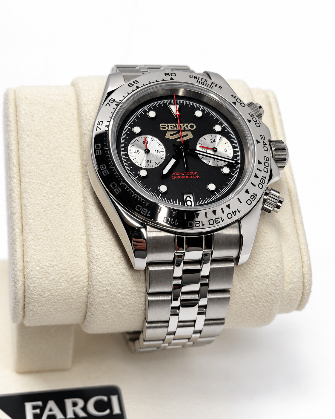 Cronografo 40mm Seiko VK64 MECHAQUARTZ - Zaffiro - FARCI PRECISION - Orologeria Italiana