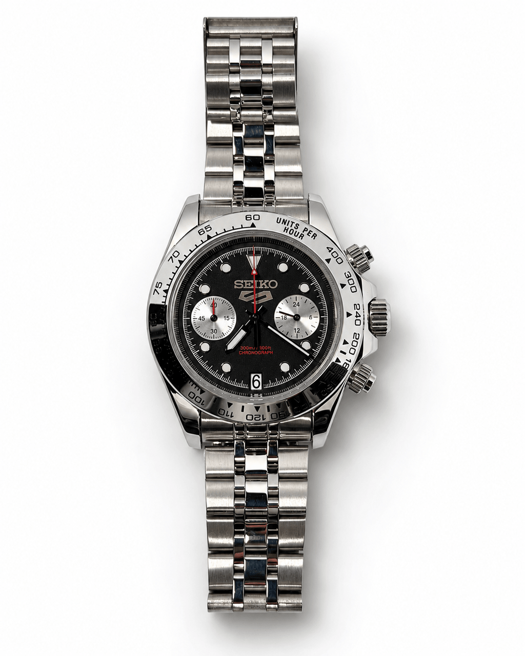 Cronografo 40mm Seiko VK64 MECHAQUARTZ - Zaffiro - FARCI PRECISION - Orologeria Italiana