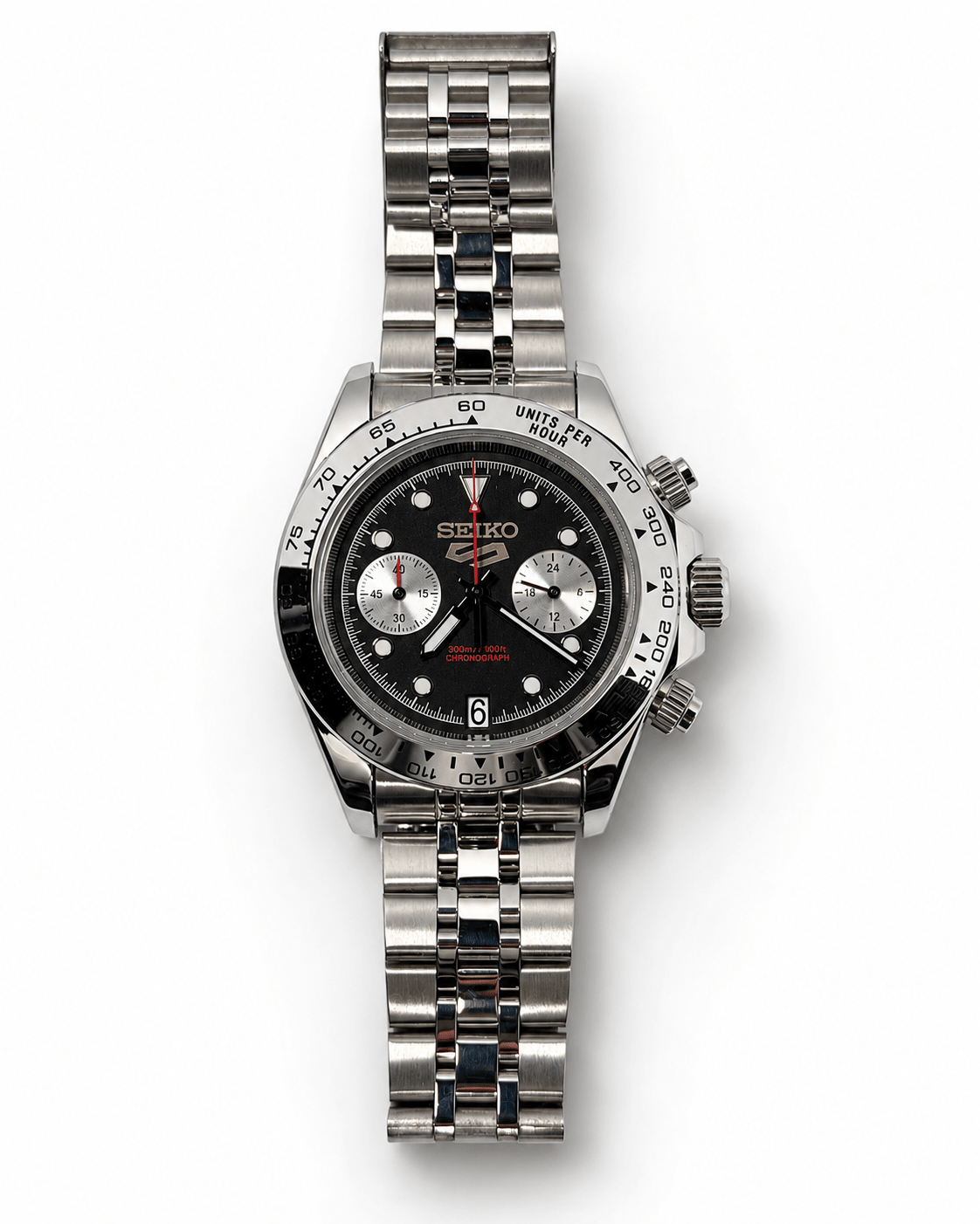 Cronografo 40mm Seiko VK64 MECHAQUARTZ - Zaffiro - FARCI PRECISION - Orologeria Italiana