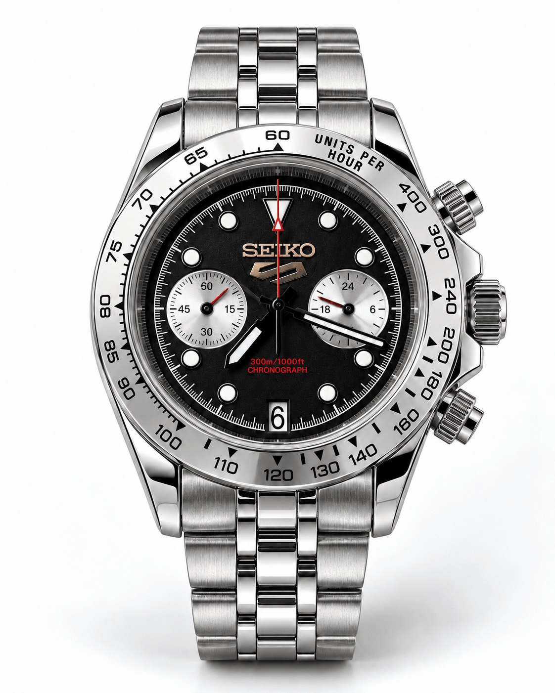 Cronografo 40mm Seiko VK64 MECHAQUARTZ - Zaffiro - FARCI PRECISION - Orologeria Italiana