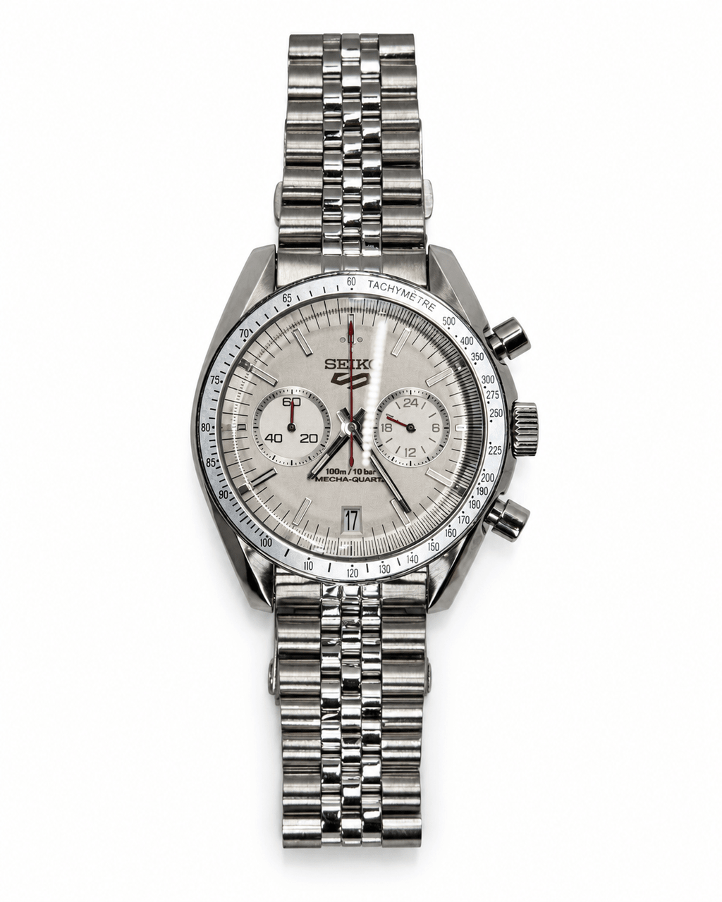 Cronografo 42mm - Mecha-quartz Seiko VK64 - Polar - FARCI PRECISION - Orologeria Italiana