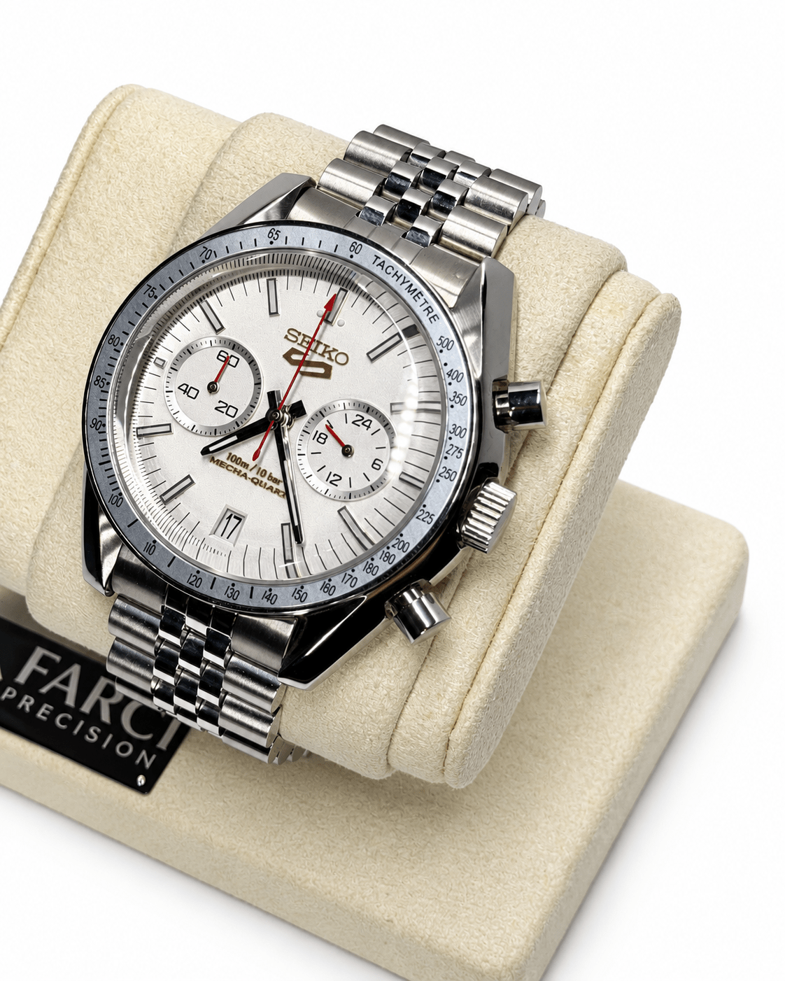 Cronografo 42mm - Mecha-quartz Seiko VK64 - Polar - FARCI PRECISION - Orologeria Italiana