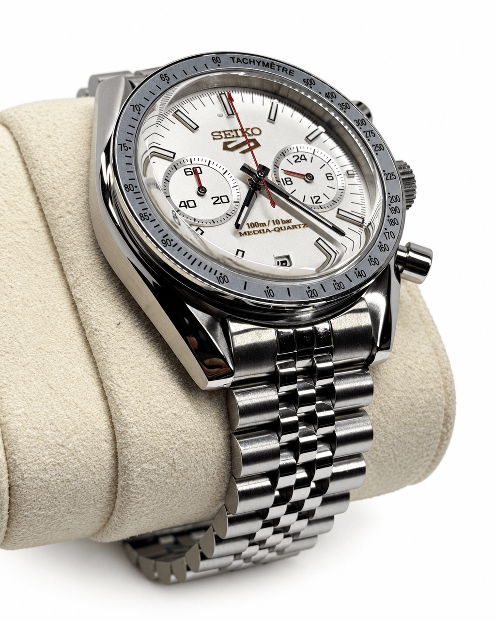 Cronografo 42mm - Mecha-quartz Seiko VK64 - Polar - FARCI PRECISION - Orologeria Italiana