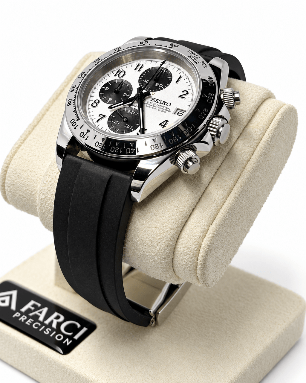 Cronografo Tiger 40mm - Mov. VK67 Seiko MECHAQUARTZ - Zaffiro - FARCI PRECISION - Orologeria Italiana