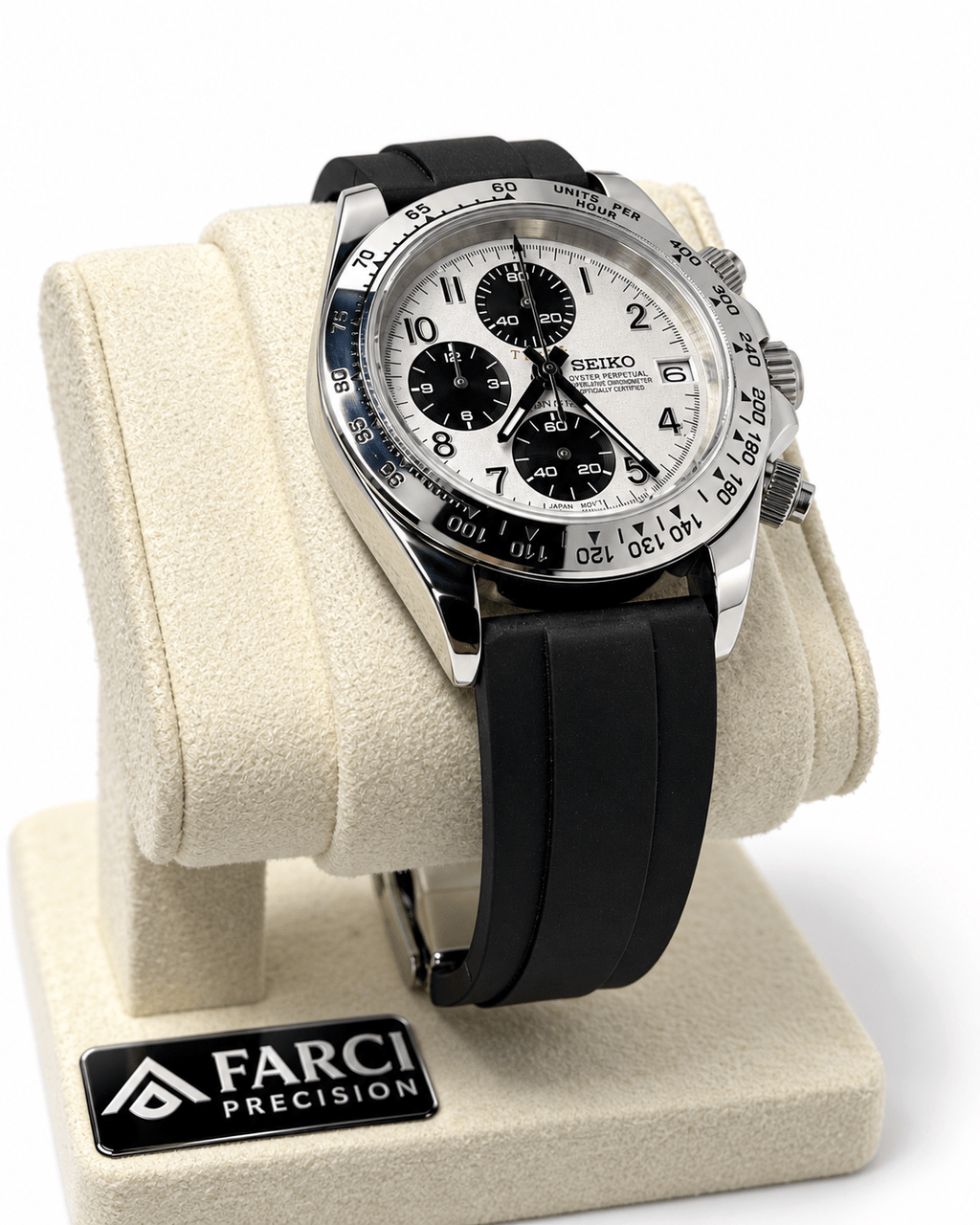 Cronografo Tiger 40mm - Mov. VK67 Seiko MECHAQUARTZ - Zaffiro - FARCI PRECISION - Orologeria Italiana
