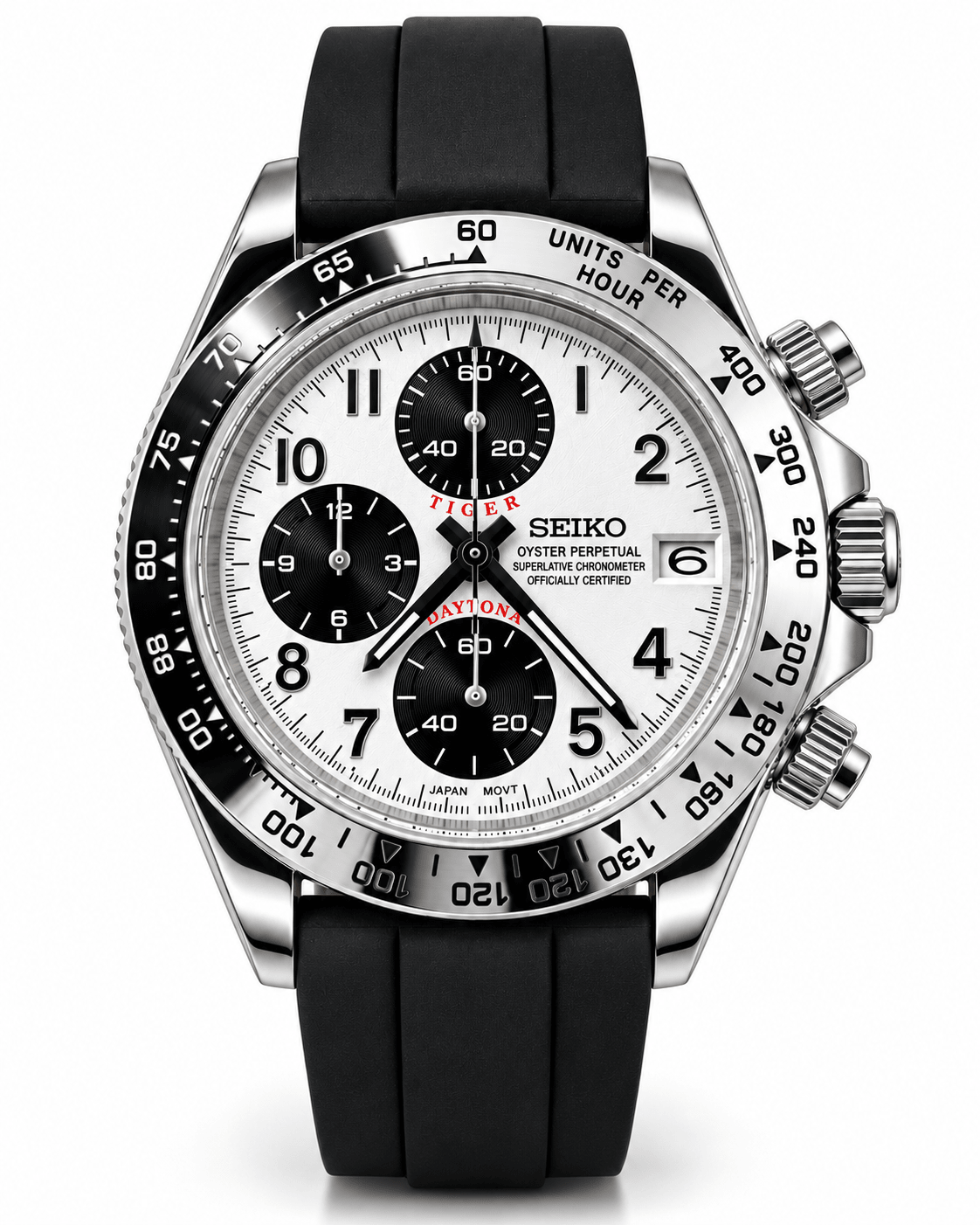 Cronografo Tiger 40mm - Mov. VK67 Seiko MECHAQUARTZ - Zaffiro - FARCI PRECISION - Orologeria Italiana