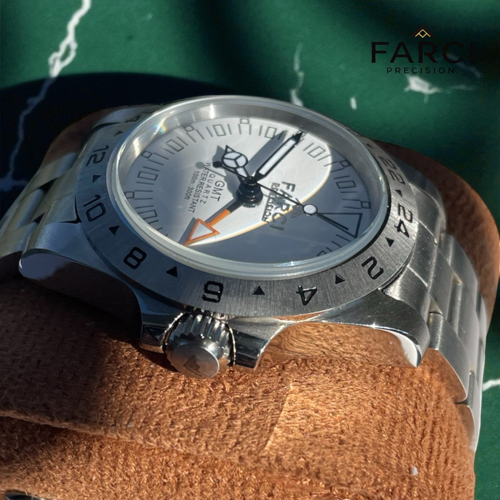FP 01 GMT - Quarzo Svizzero 39mm - Cal. 515 GMT - FARCI PRECISION - Orologeria Italiana