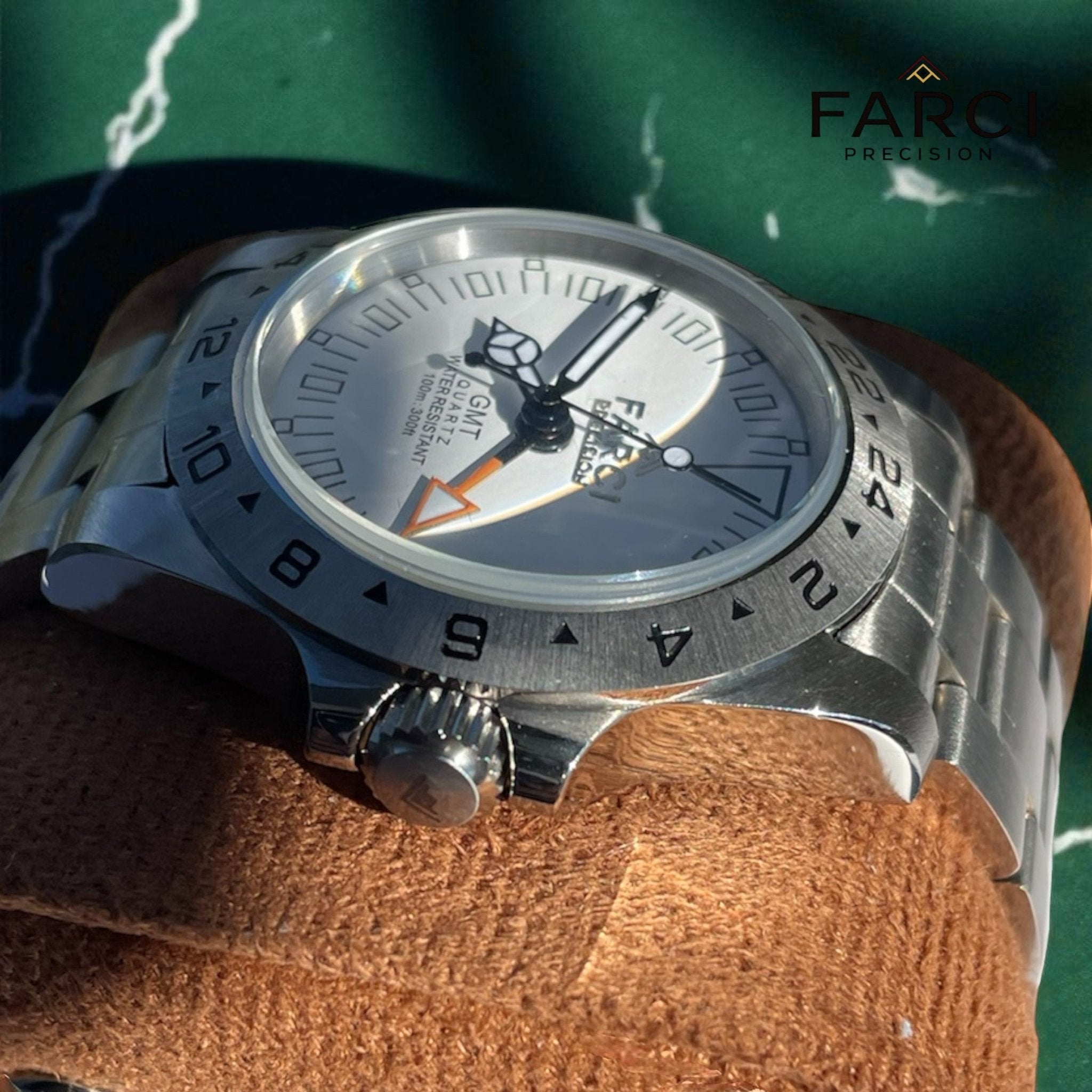FP 01 GMT - Quarzo Svizzero 39mm - Cal. 515 GMT - FARCI PRECISION - Orologeria Italiana