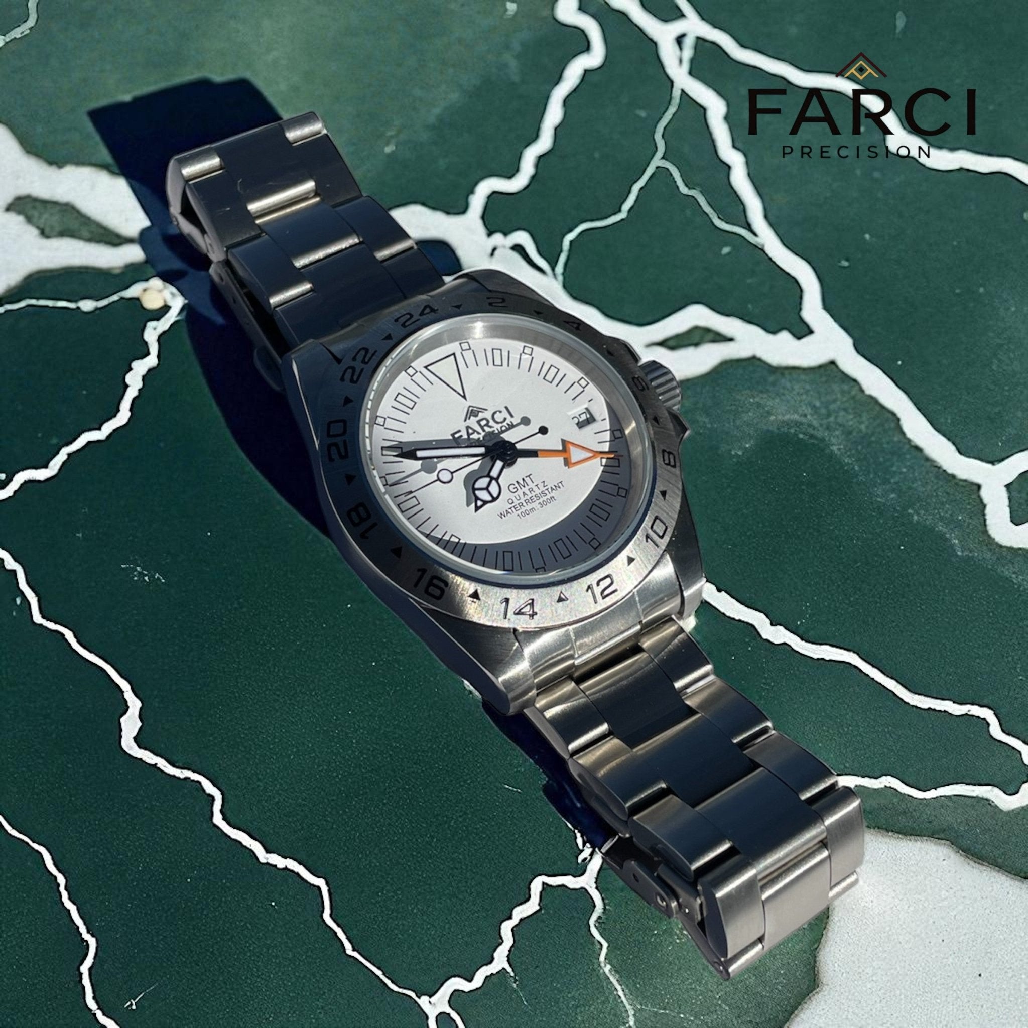 FP 01 GMT - Quarzo Svizzero 39mm - Cal. 515 GMT - FARCI PRECISION - Orologeria Italiana