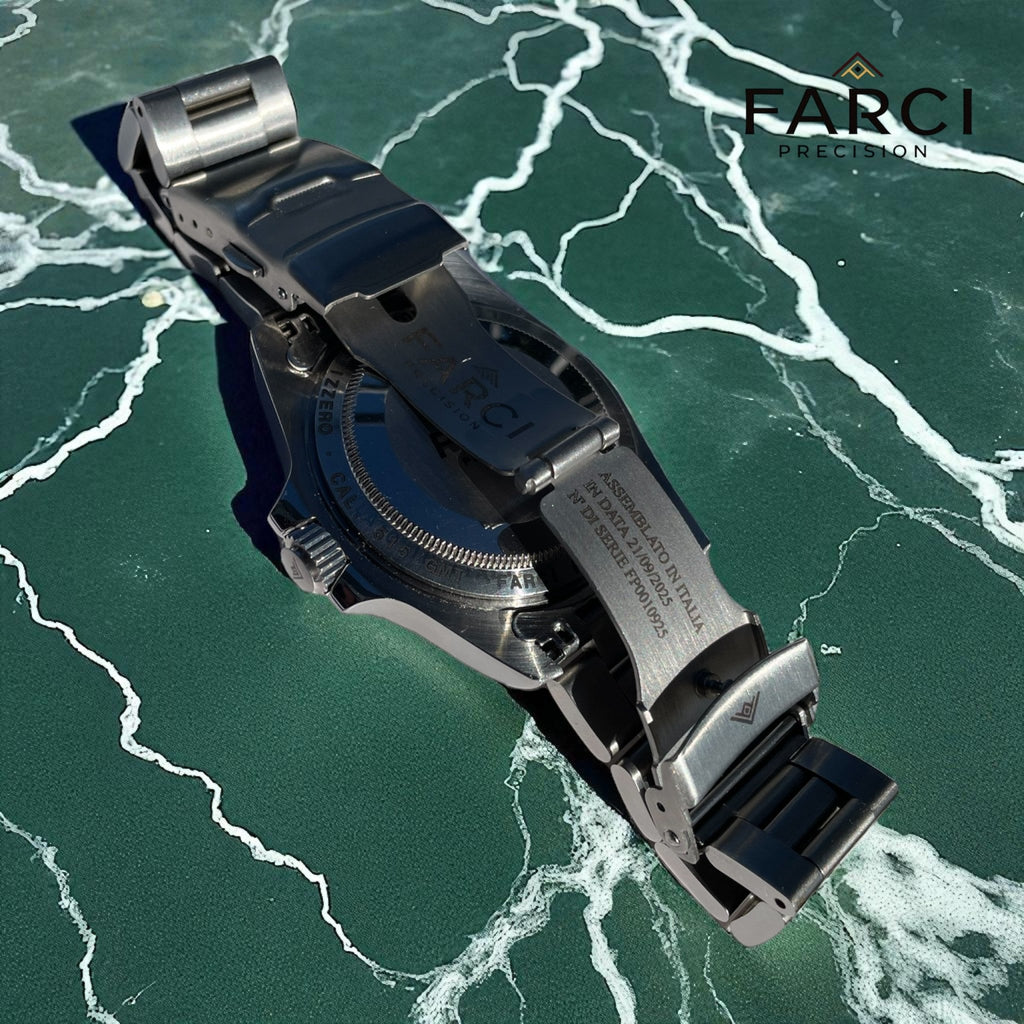 FP 01 GMT - Quarzo Svizzero 39mm - Cal. 515 GMT - FARCI PRECISION - Orologeria Italiana