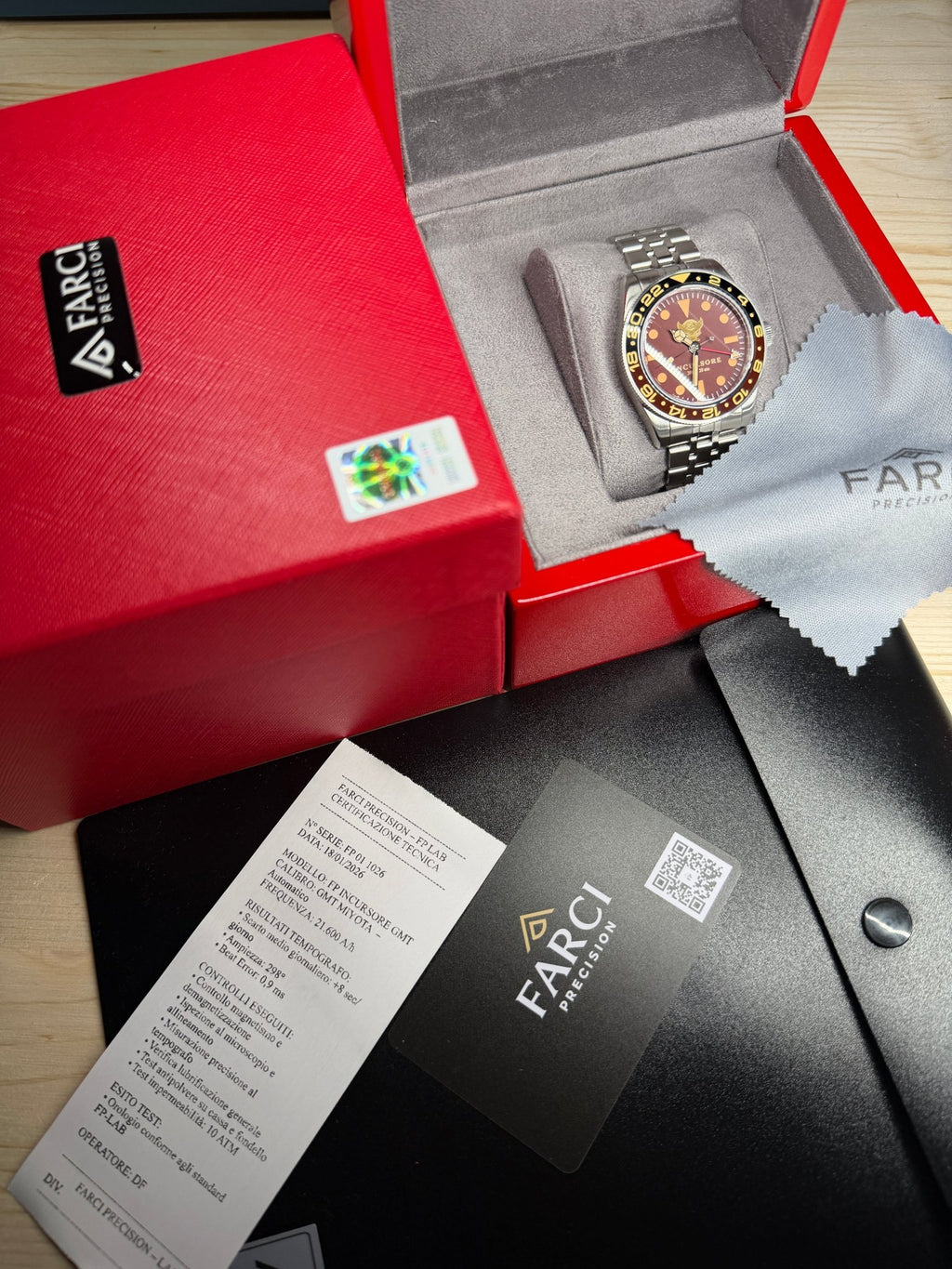 FP INCURSORE - Automatico GMT - 39mm - FARCI PRECISION - Orologeria Italiana