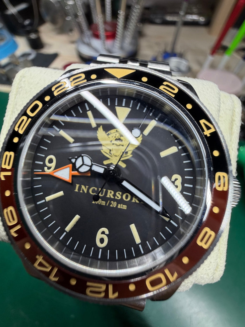 FP Incursore GMT 39mm - Ronda Swiss - Zaffiro Ceramica 200M - FARCI PRECISION - Orologeria Italiana