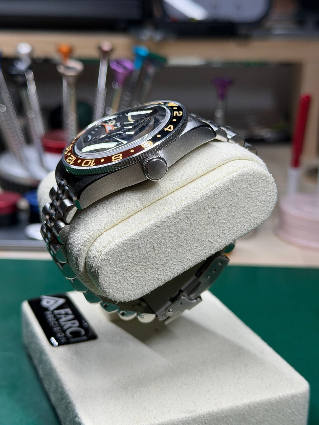 FP Incursore GMT 39mm - Ronda Swiss - Zaffiro Ceramica 200M - FARCI PRECISION - Orologeria Italiana