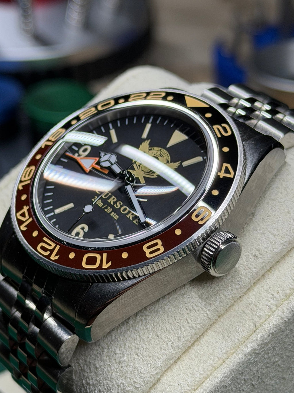 FP Incursore GMT 39mm - Ronda Swiss - Zaffiro Ceramica 200M - FARCI PRECISION - Orologeria Italiana