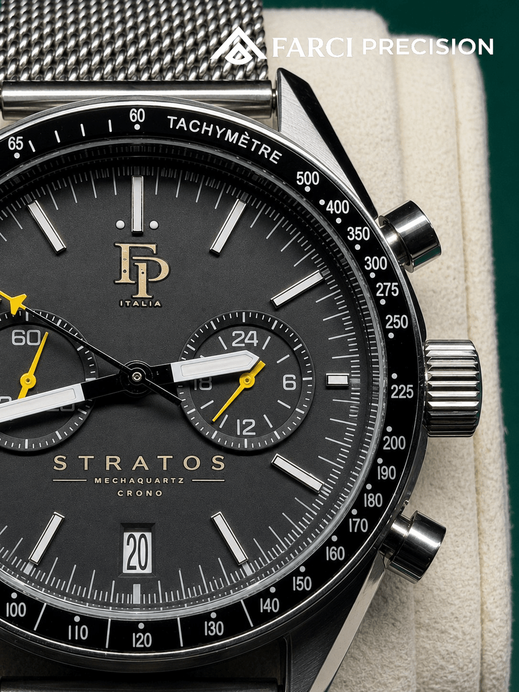 FP STRATOS CRONO - 41mm - Cal. VK64 Seiko Japan Mechaquartz - FARCI PRECISION - Orologeria Italiana